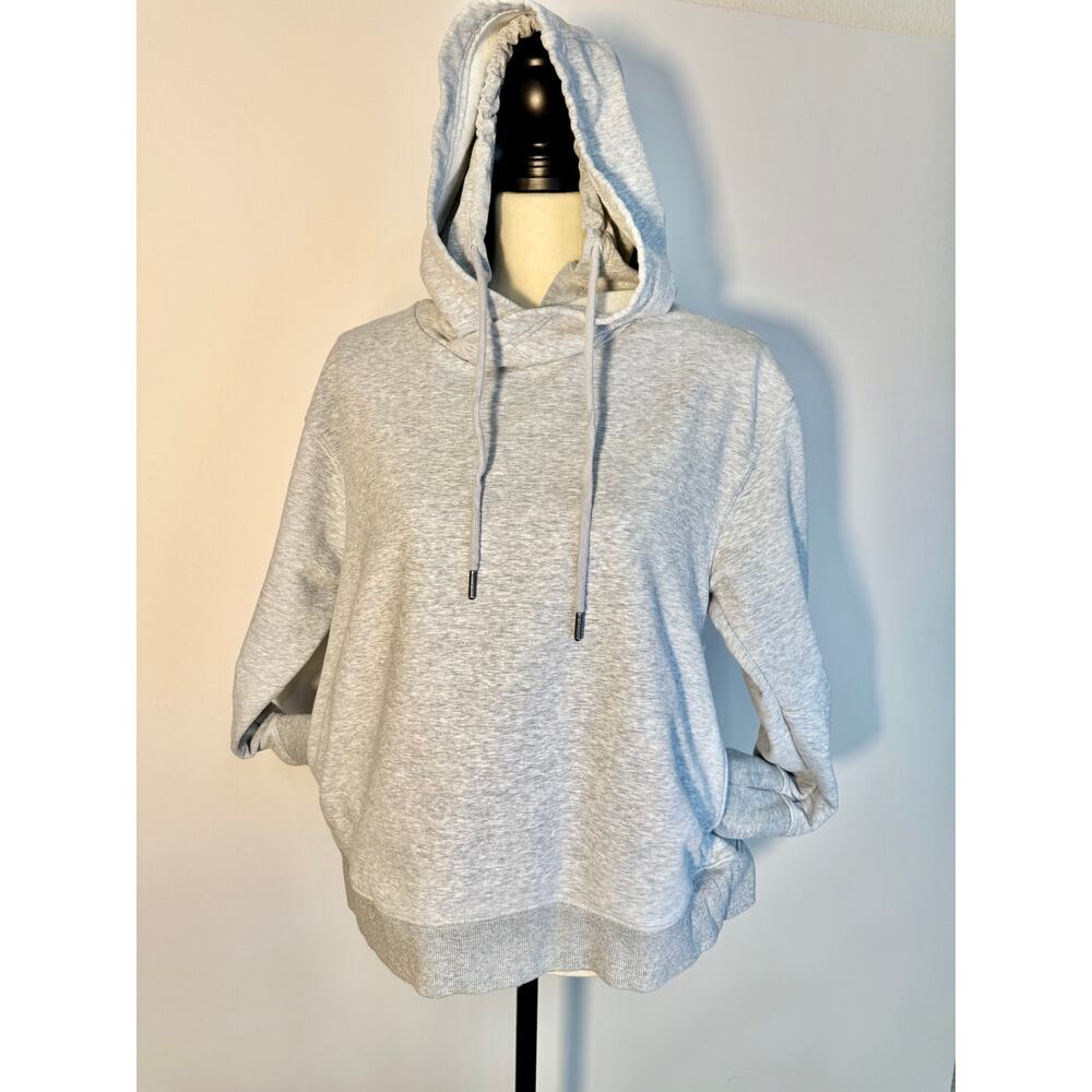 Free People Movement Hoodie Gray Marl Cotton Sweatshirt Size XS Oversized
